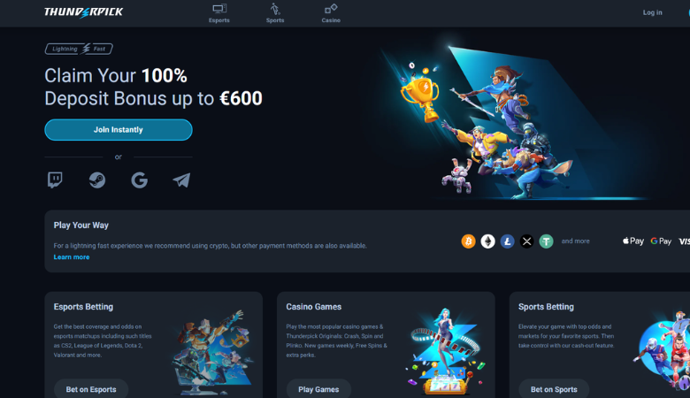 Thunderpick Expands to USA with Esports Crypto Betting in 2026